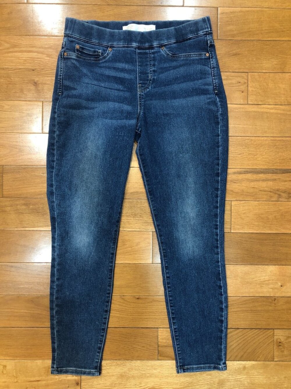 Levi Strauss Signature Gold Totally Shaping Pull On Skinny Blue Jeans Size 8S